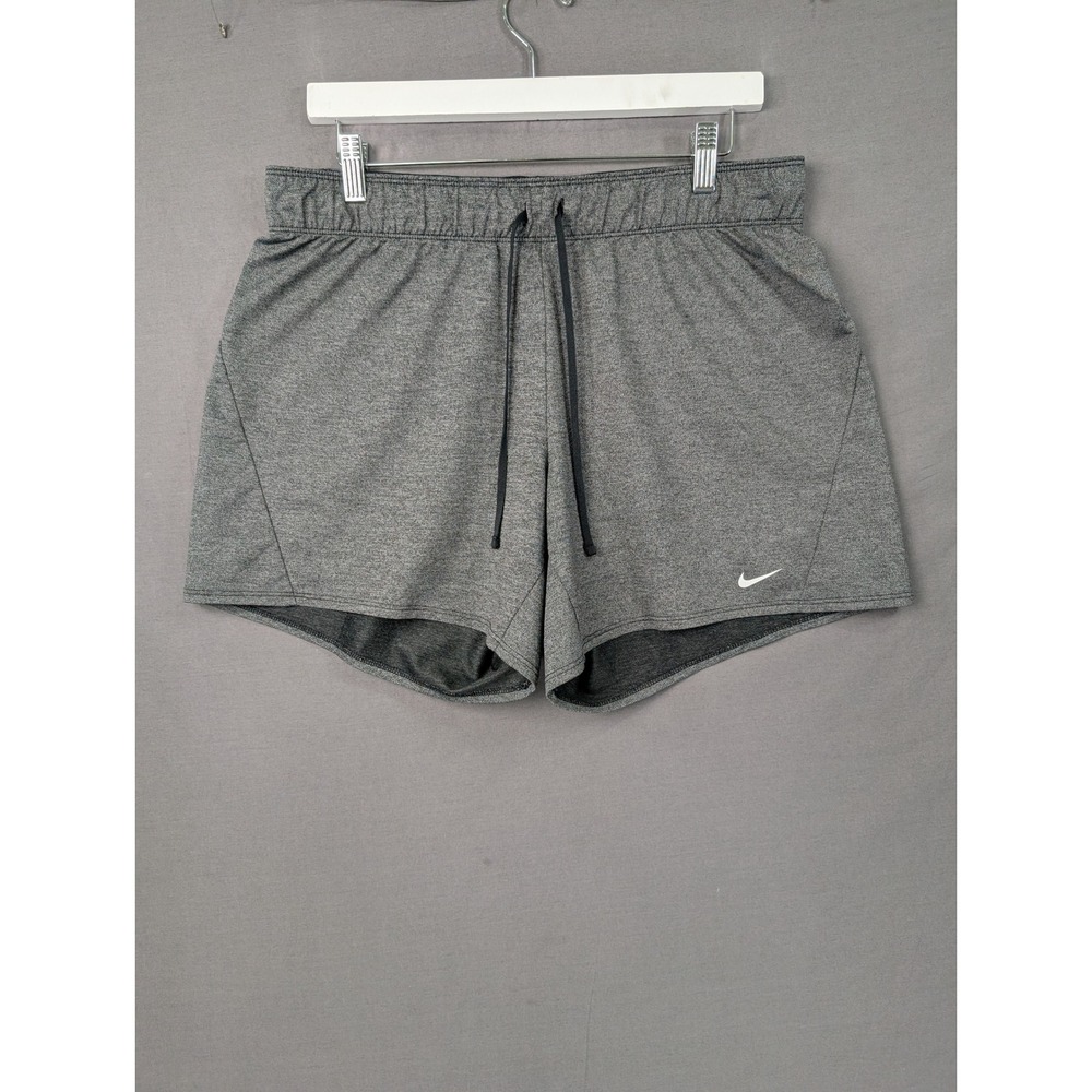 Nike Womens Dri-FIT Training Shorts CJ2299-013 Dark Grey Large